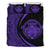 Hawaiian Madame Pele Kanaka Plumeria Polynesian Bedding Set Circle Style Purple Purple - Polynesian Pride