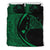 Hawaiian Map Manta Ray Polynesian Bedding Set - Green - Circle Style Green - Polynesian Pride