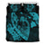 Hawaiian Fish Hook Hibiscus Banzai Surfing Polynesian Bedding Set Blue Blue - Polynesian Pride