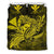 Hawaiian Map Hula Girl Hibiscus Kanaka Polynesian Bedding Set - Yellow Yellow - Polynesian Pride