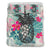 Hawaiian Pineapple Hibiscus Polynesian Bedding Set Nude - Polynesian Pride