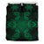 Hawaiian Turtles Tribal Mask Polynesian Bedding Set Green Green - Polynesian Pride