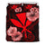 Polynesian Hawaii Duvet Cover Set - Hibiscus Red - Polynesian Pride