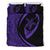 Hawaiian Turtle Fish Hook Hibiscus Polynesian Bedding Set - Circle Style Purple Purple - Polynesian Pride