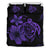 Hawaiian Map Turtle Hibiscus Plumeria Polynesian Bedding Set - Purple Purple - Polynesian Pride