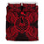 Polynesian Bedding Set - French Polynesia Duvet Cover Set Map Red - Polynesian Pride