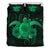 Hawaii Turtle Hibiscus Polynesian Bedding Set - Full Style - Green Green - Polynesian Pride