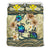 Kanaka Maoli (Hawaiian) Bedding Set Polynesian Turtle Hibiscus Beige Beige - Polynesian Pride