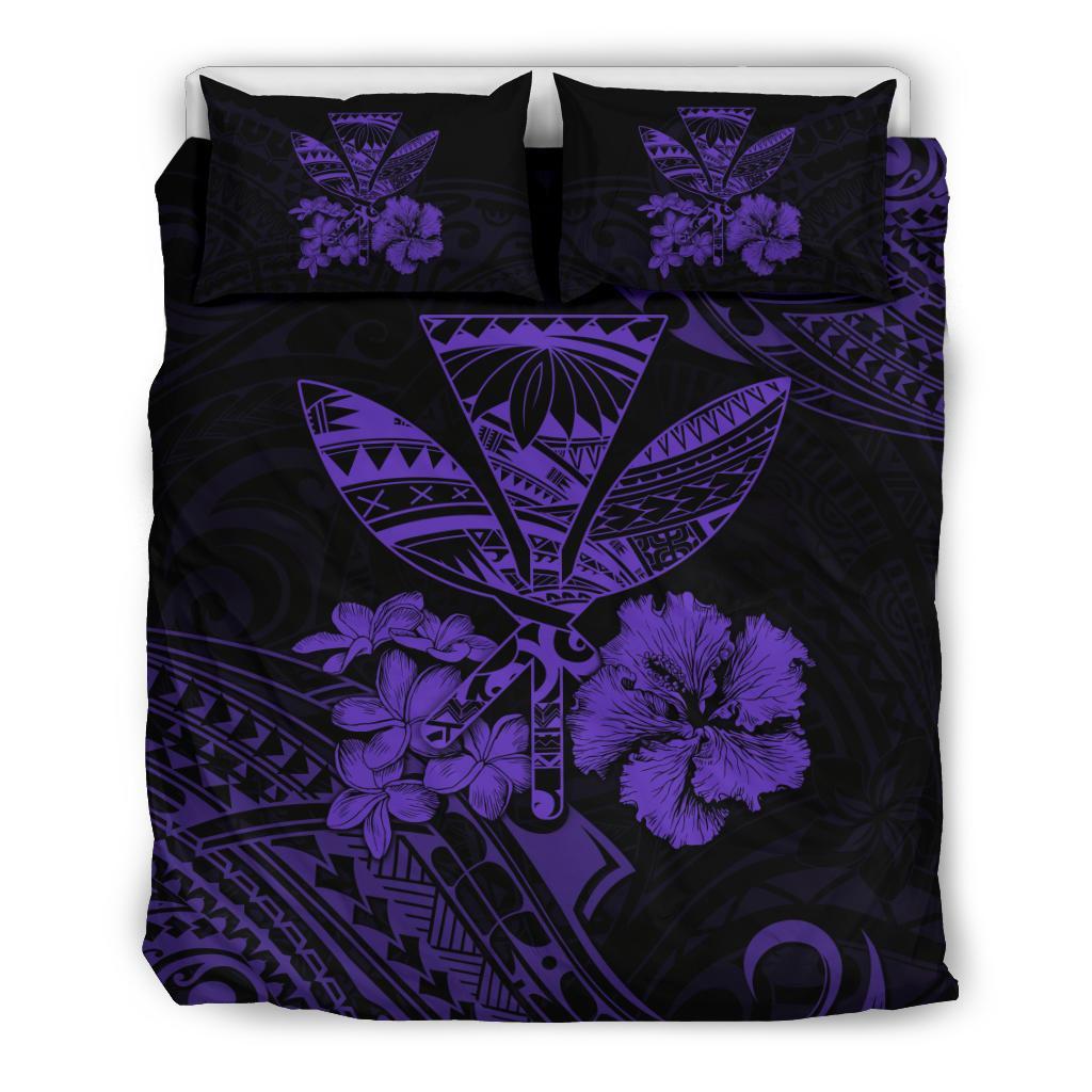 Hawaiian Bedding Set - Kanaka Maoli Polynesian Violet Purple - Polynesian Pride