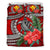 Kanaka Maoli (Hawaiian) Bedding Set - Polynesian Turtle Hibiscus Red Red - Polynesian Pride