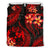 Polynesian Bedding Set - Tonga Duvet Cover Set - Red Plumeria - Polynesian Pride