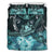 Hawaii Polynesian Turtle Waves Hibiscus Bedding Set - Erik Style - AH - Turquoise Turquoise - Polynesian Pride