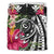 Hawaii Polynesian Turtle Tropical Hibiscus Plumeria Bedding Set - Black Black - Polynesian Pride