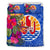 Tahiti Bedding Set - Hibiscus Polynesian Pattern Blue Version - Polynesian Pride