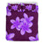 Hawaii Bedding Set - Hawaii Plumeria Simple Bedding Set Purple - Polynesian Pride