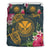 Hawaii Kanaka Turtle Hibiscus Plumeria Polynesian Bedding Set - Alena Style Green - Polynesian Pride