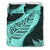 Signature Custom, Paua Shell Maori Silver Fern Bedding Set Turquoise - Polynesian Pride