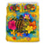 American Samoa Polynesian Bedding Set - Turtle with Plumeria and Hibiscus - Polynesian Pride