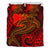 Polynesian Wallis and Futuna Bedding Set - Red Shark Polynesian Tattoo - Polynesian Pride