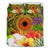 Marshall Islands Polynesian Bedding Set - Manta Ray Tropical Flowers (Reggae) - Polynesian Pride