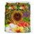 Tahiti Polynesian Bedding Set - Manta Ray Tropical Flowers (Reggae) - Polynesian Pride