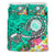 Hawaii Polynesian Bedding Sets - Hawaii Seal With Turtle Plumeria (Turquoise) - Polynesian Pride