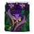 Hawaii Shark Polynesian Tropical Bedding Set - Purple Purple - Polynesian Pride