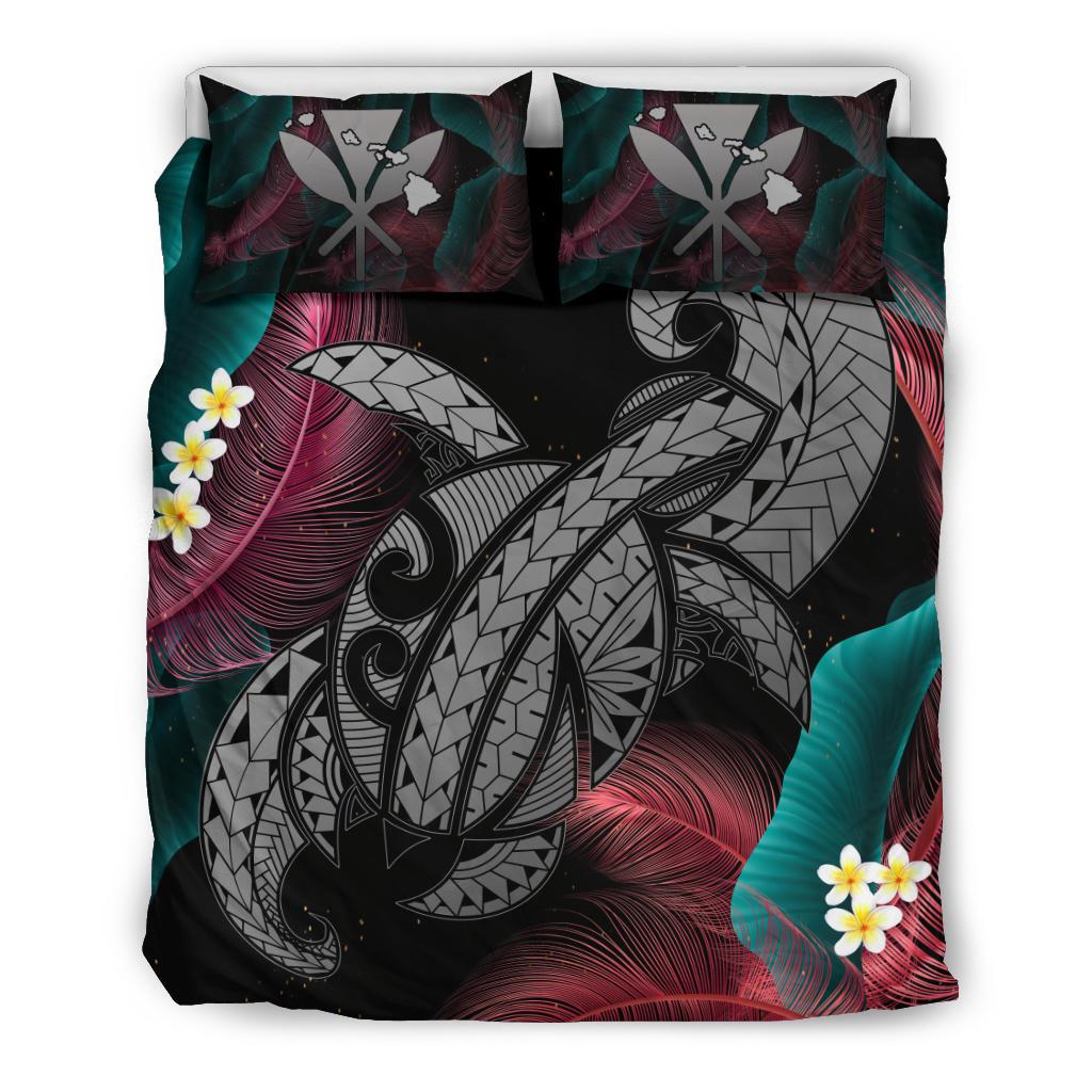 Hawaii Turtle Polynesian Tropical Bedding Set - Ghia Style Gray Gray - Polynesian Pride