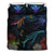 Hawaii Bedding Set - Hawaii Marine Life Sea Bedding Set Black - Polynesian Pride