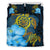 Hawaii Bedding Set - Turtle Hibiscus Pattern Hawaiian Bedding Set - Blue Blue - Polynesian Pride