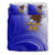 American Samoa Polynesian Bedding Set - Bald Eagle (Blue) - Polynesian Pride