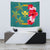 Hawaiian Turtle Tropical Polynesian - Tapestry - Azga Style Wall Tapestry 75cm*90cm Turquoise - Polynesian Pride