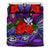 Kanaka Maoli (Hawaiian) Bedding Set - Polynesian Turtle And Hibiscus Purple Purple - Polynesian Pride