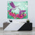 Hawaii Humming Bird Hibiscus Tapestry - Out Style Wall Tapestry Small 60" x 51" Green - Polynesian Pride