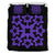 Hawaiian Bedding Set Royal Pattern - Black And Purple - A1 Style Purple - Polynesian Pride