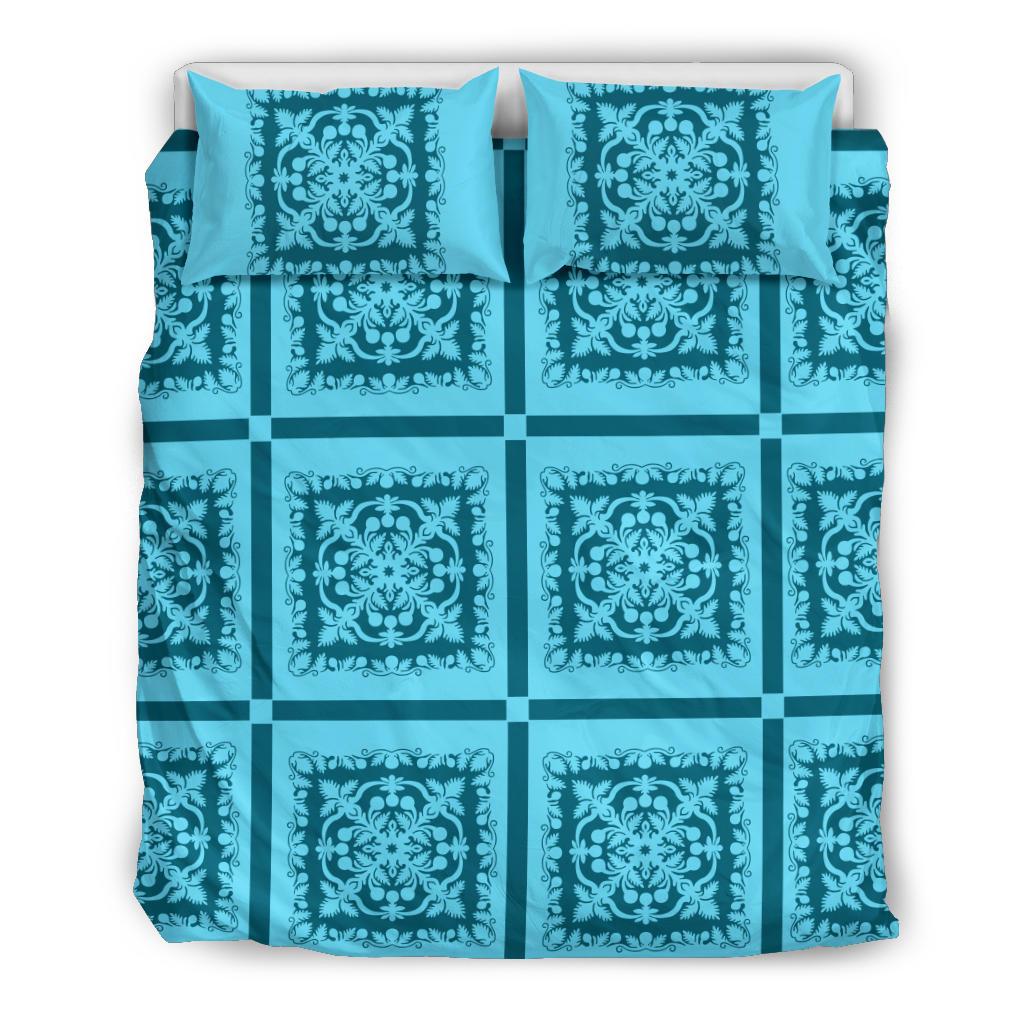 Hawaii Royal Bedding Set - Hill Ver 3 Blue - Polynesian Pride