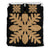 Hawaiian Royal Pattern Bedding Set - Black And Gold - D1 Style Gold - Polynesian Pride