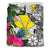 Hawaii Bedding Set White - Turtle Plumeria Banana Leaf - Polynesian Pride