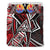 Tahiti Bedding Set - Tribal Flowers Special Pattern Red Color - Polynesian Pride