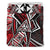 Wallis and Futuna Bedding Set - Tribal Flower Special Pattern Red Color - Polynesian Pride