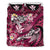 Kanaka Maoli (Hawaiian) Bedding Set - Waves Polynesian Turtle Hibiscus (Pink) Pink - Polynesian Pride