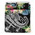 Kosrae Polynesian Bedding Set - Summer Plumeria (Black) - Polynesian Pride