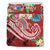 Kosrae Polynesian Bedding Set - Summer Plumeria (Red) - Polynesian Pride