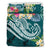 Kosrae Polynesian Bedding set - Summer Plumeria (Turquoise) - Polynesian Pride