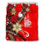 New Caledonia Bedding Set - Tribal Flower With Special Turtles Red Color - Polynesian Pride