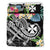 Wallis and Futuna Polynesian Bedding Set - Summer Plumeria (Black) - Polynesian Pride