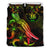 Niue Polynesian Bedding Set - Turtle With Blooming Hibiscus Reggae - Polynesian Pride