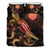 CNMI Polynesian Bedding Set - Turtle With Blooming Hibiscus Gold - Polynesian Pride