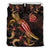 New Caledonia Polynesian Bedding Set - Turtle With Blooming Hibiscus Gold - Polynesian Pride