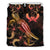 Pohnpei Polynesian Bedding Set - Turtle With Blooming Hibiscus Gold - Polynesian Pride